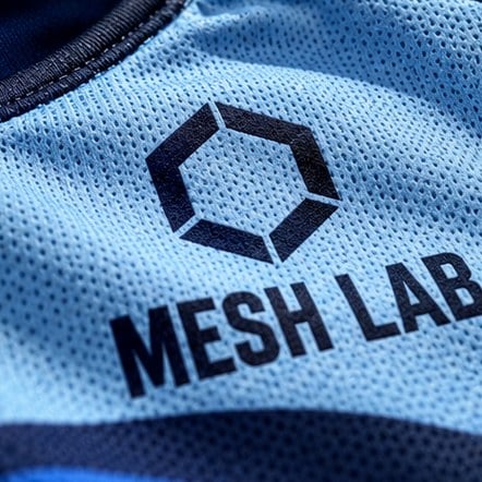 Sublimated soccer jersey print detail