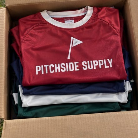 Wholesale soccer jerseys packed in a shipping box